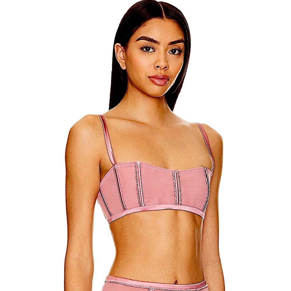 Fleur du Mal Brilliant Boned Bralette